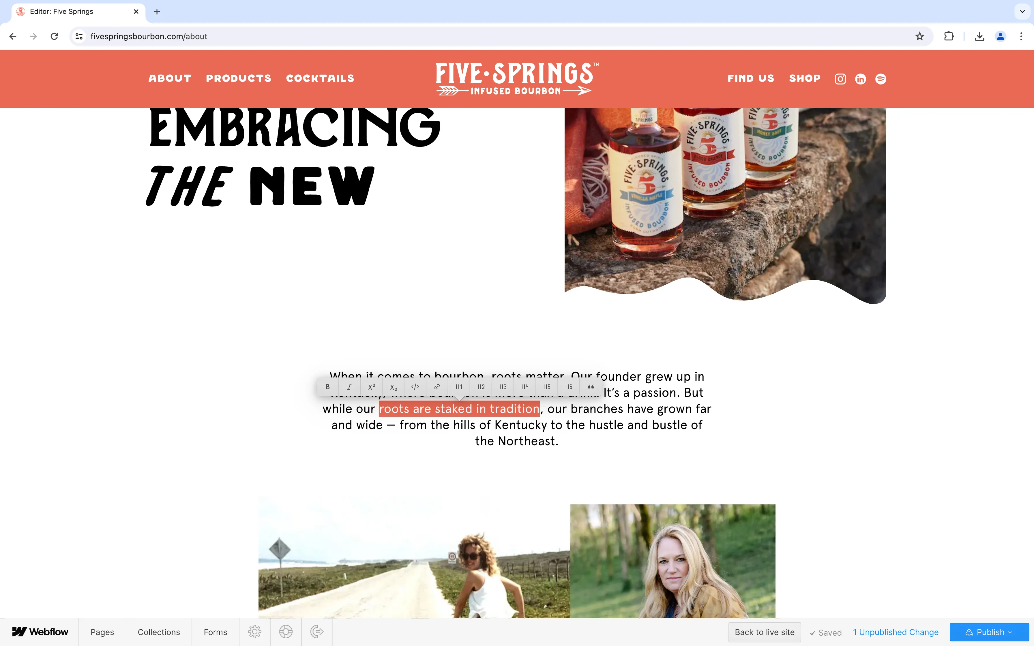A screenshot of the text formatting panel that appears when selecting static text in the Editor.